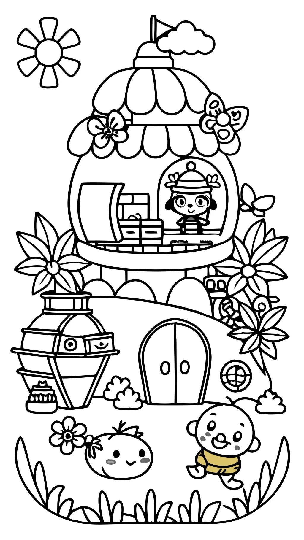 coloring pages of polly pocket